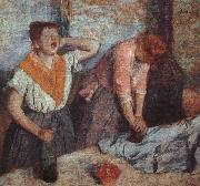 Edgar Degas Laundry Maids painting